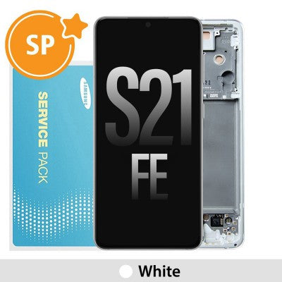 Tecguru_Samsung Galaxy S21 FE 5G G990B OLED Screen Replacement Digitizer GH82-26414A/26420A/26590A (Service Pack)-Graphite Tecguru_Samsung Galaxy S21 FE 5G G990B OLED Screen Replacement Digitizer GH82-26414A/26420A/26590A (Service Pack)-Graphite